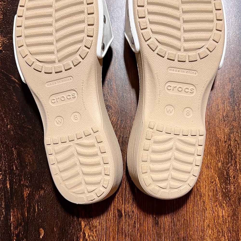 CROCS Classic White Slide Sandals - Picture 5 of 7